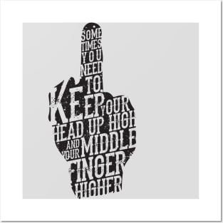 Middle Finger Posters and Art